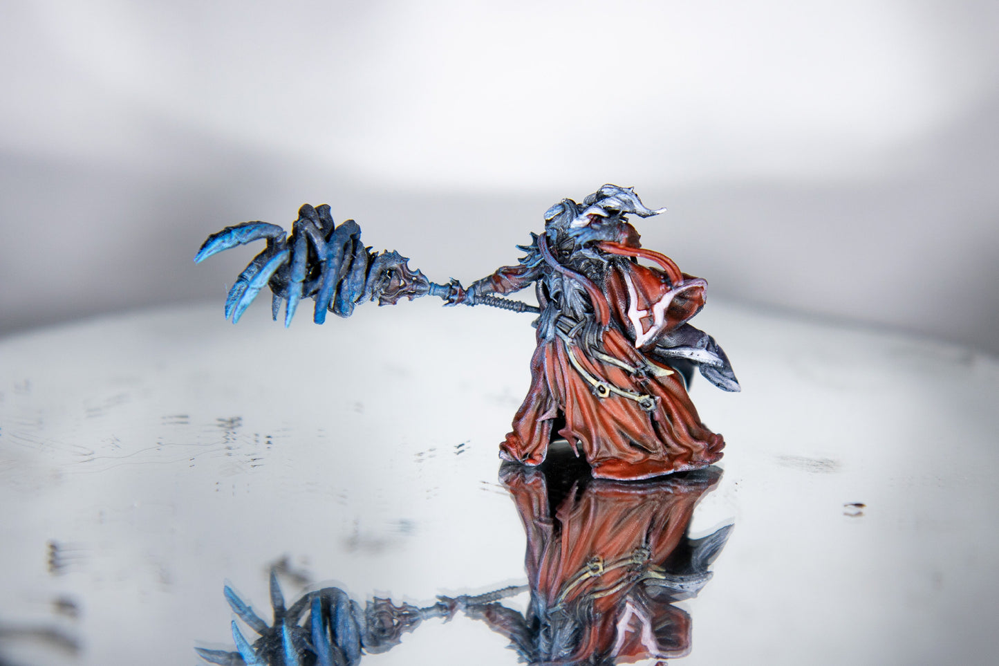 Dark Elf Archmage Painted Model - Archvillain Games Printed Miniature | Dungeons & Dragons | Pathfinder | Tabletop