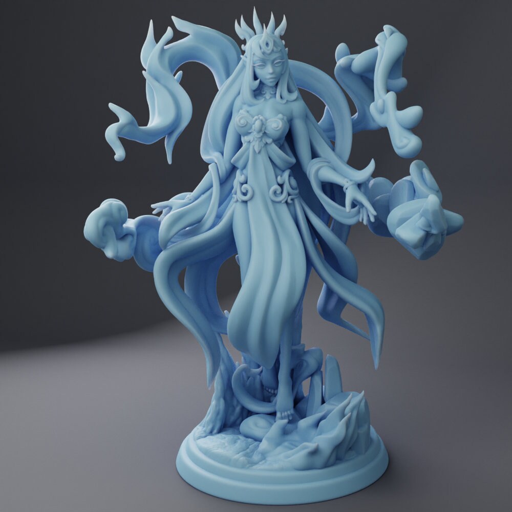 Elmyth, Gnasi Queen 4 inches tall (200%) - Twin Goddess Mini | Dungeons & Dragons | Pathfinder | Tabletop