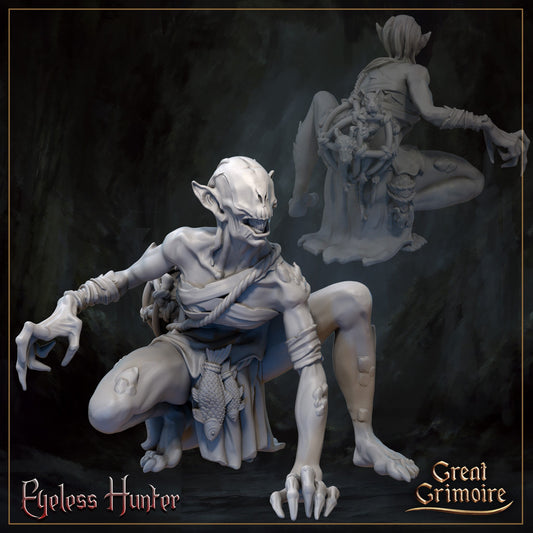 Eyeless Hunter - Great Grimoire Printed Miniature | Dungeons & Dragons | Pathfinder | Tabletop