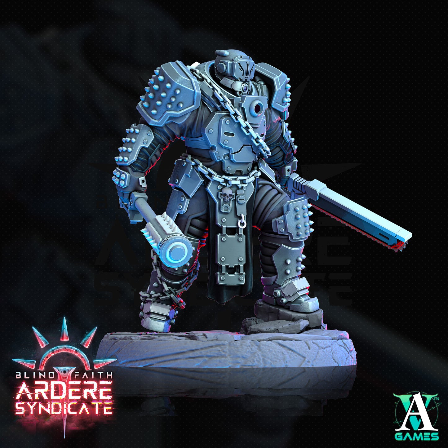 Arderite Heavy Infantry Bundle - 5 Archvillain Games Printed Miniatures | Dungeons & Dragons | Pathfinder | Tabletop