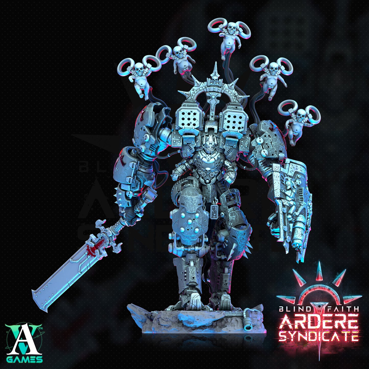 Arderite Senitnel - Archvillain Games Printed Miniature | Dungeons & Dragons | Pathfinder | Tabletop