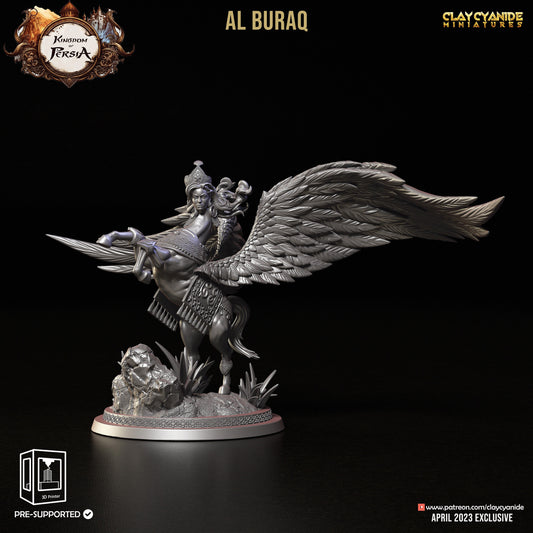 Al Buraq - Clay Cyanide Printed Miniature | Dungeons & Dragons | Pathfinder | Tabletop