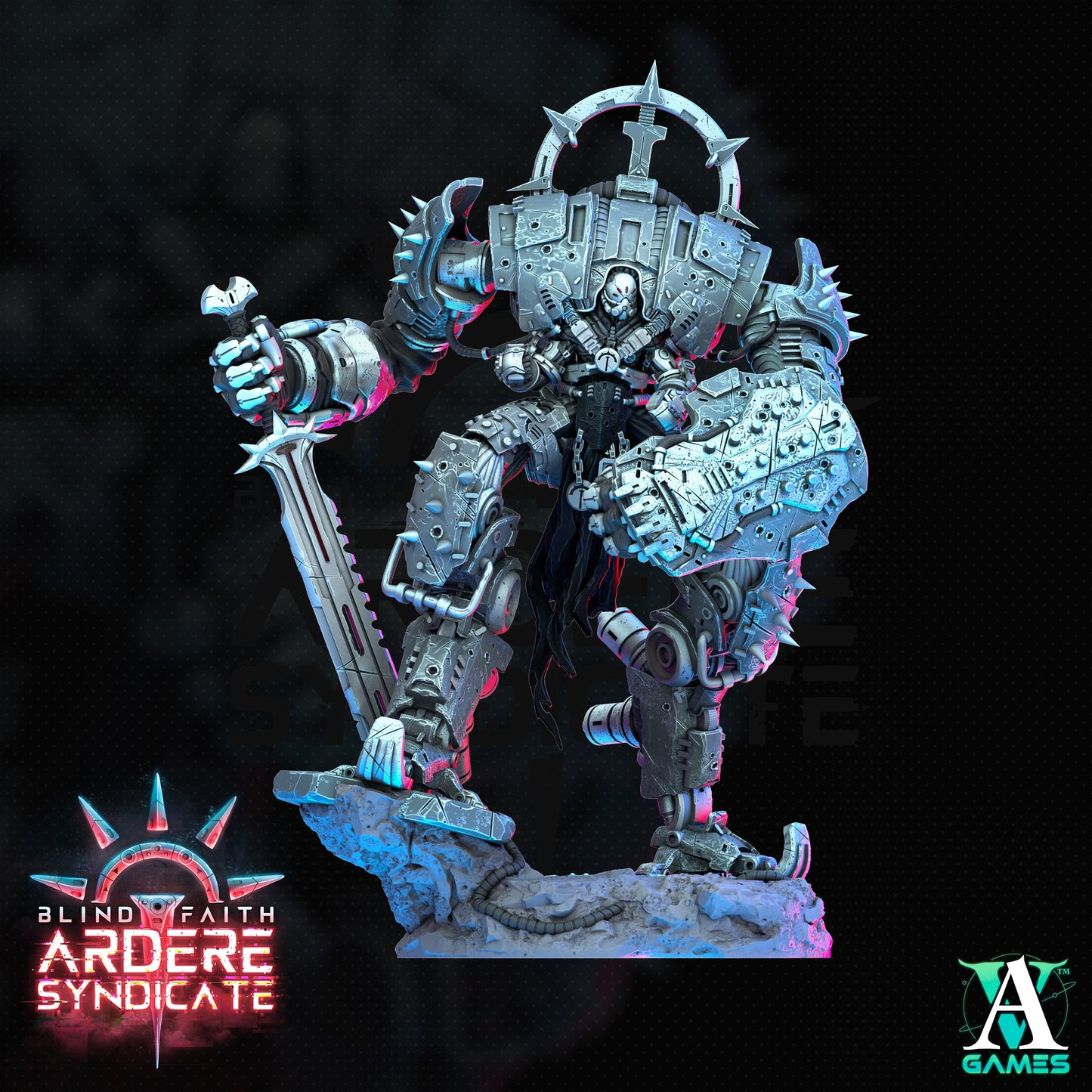 Arderite Senitnel - Archvillain Games Printed Miniature | Dungeons & Dragons | Pathfinder | Tabletop