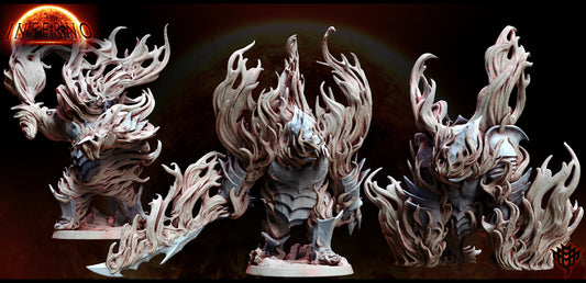 Fire Golem - Mini Monster Mayhem Printed Miniature | Dungeons & Dragons | Pathfinder | Tabletop