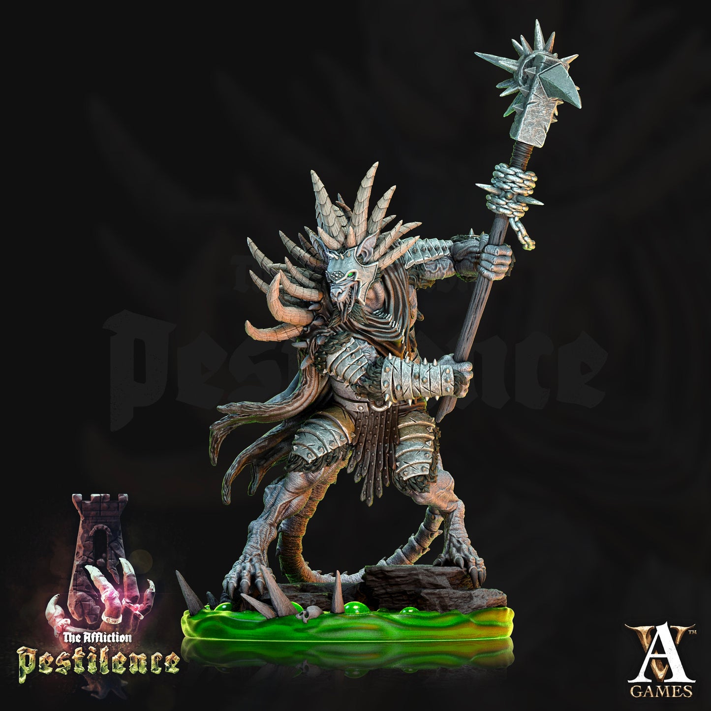 Filth Paladin - Archvillain Games Printed Miniature | Dungeons & Dragons | Pathfinder | Tabletop