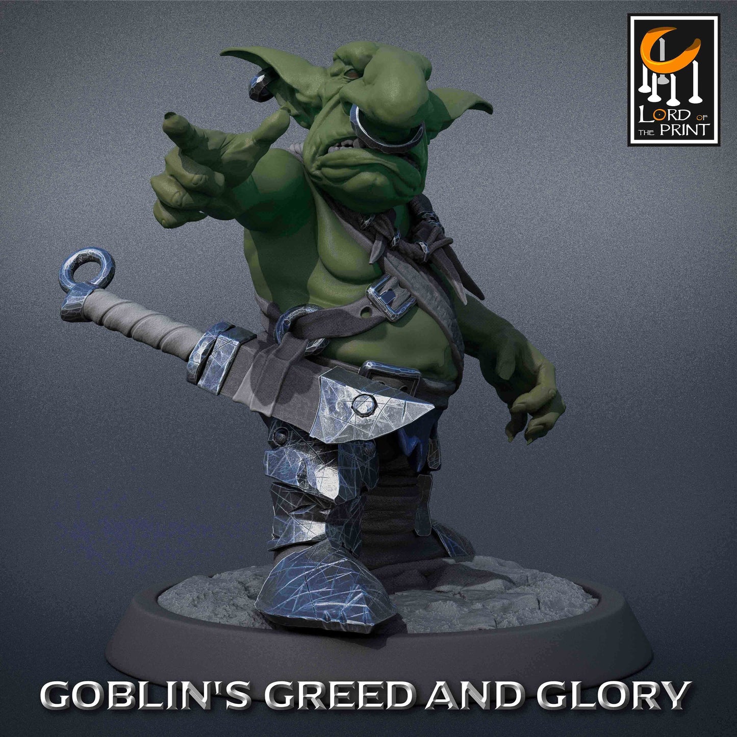 Goblin - Lord of the Print Miniature | Dungeons & Dragons | Pathfinder | Tabletop