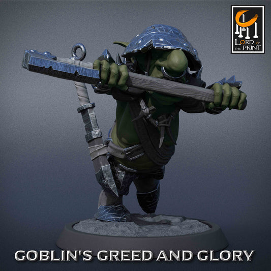 Warlike Goblin - Lord of the Print Miniature | Dungeons & Dragons | Pathfinder | Tabletop