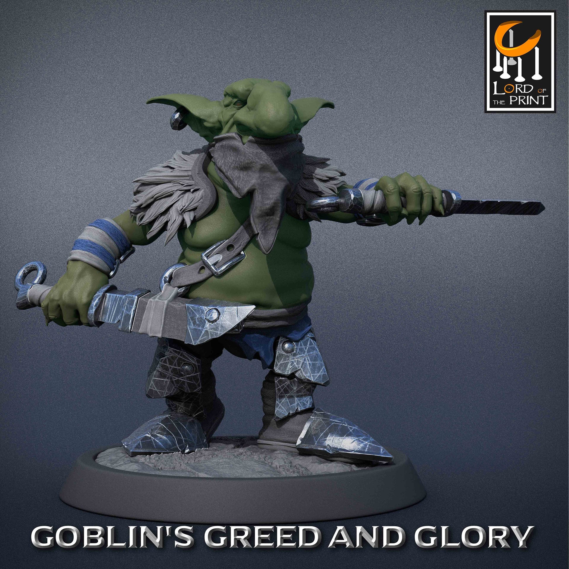 Goblin Rogue - Lord of the Print Miniature | Dungeons & Dragons | Pathfinder | Tabletop
