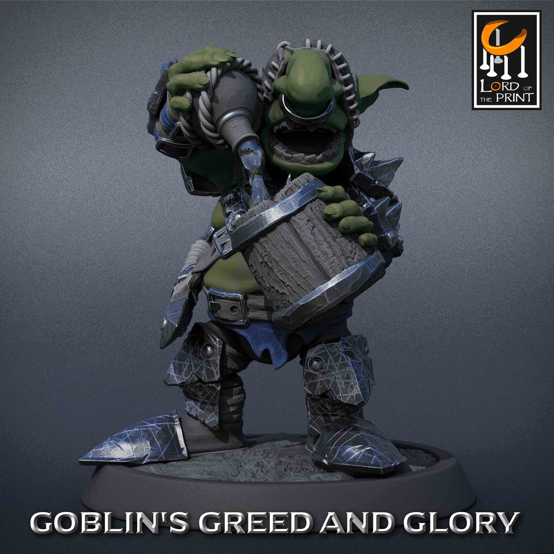 Goblin Party - 7 Lord of the Print Miniatures | Dungeons & Dragons | Pathfinder | Tabletop