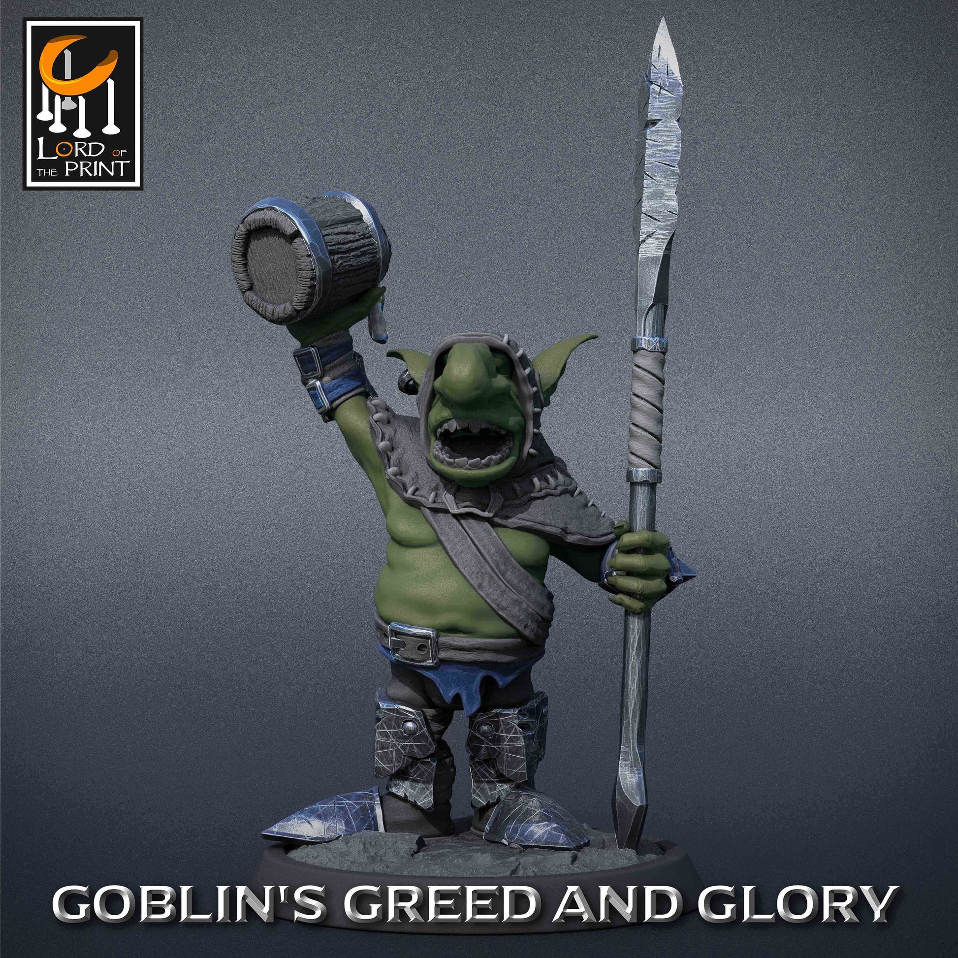 Goblin Party - 7 Lord of the Print Miniatures | Dungeons & Dragons | Pathfinder | Tabletop