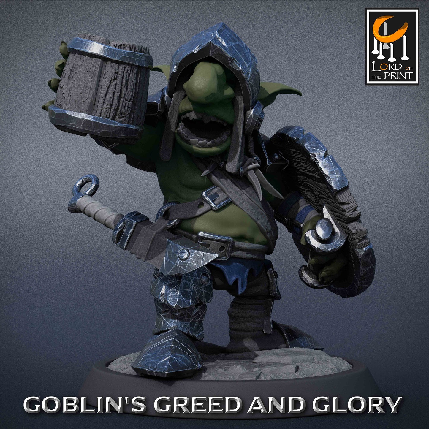 Goblin Party - 7 Lord of the Print Miniatures | Dungeons & Dragons | Pathfinder | Tabletop