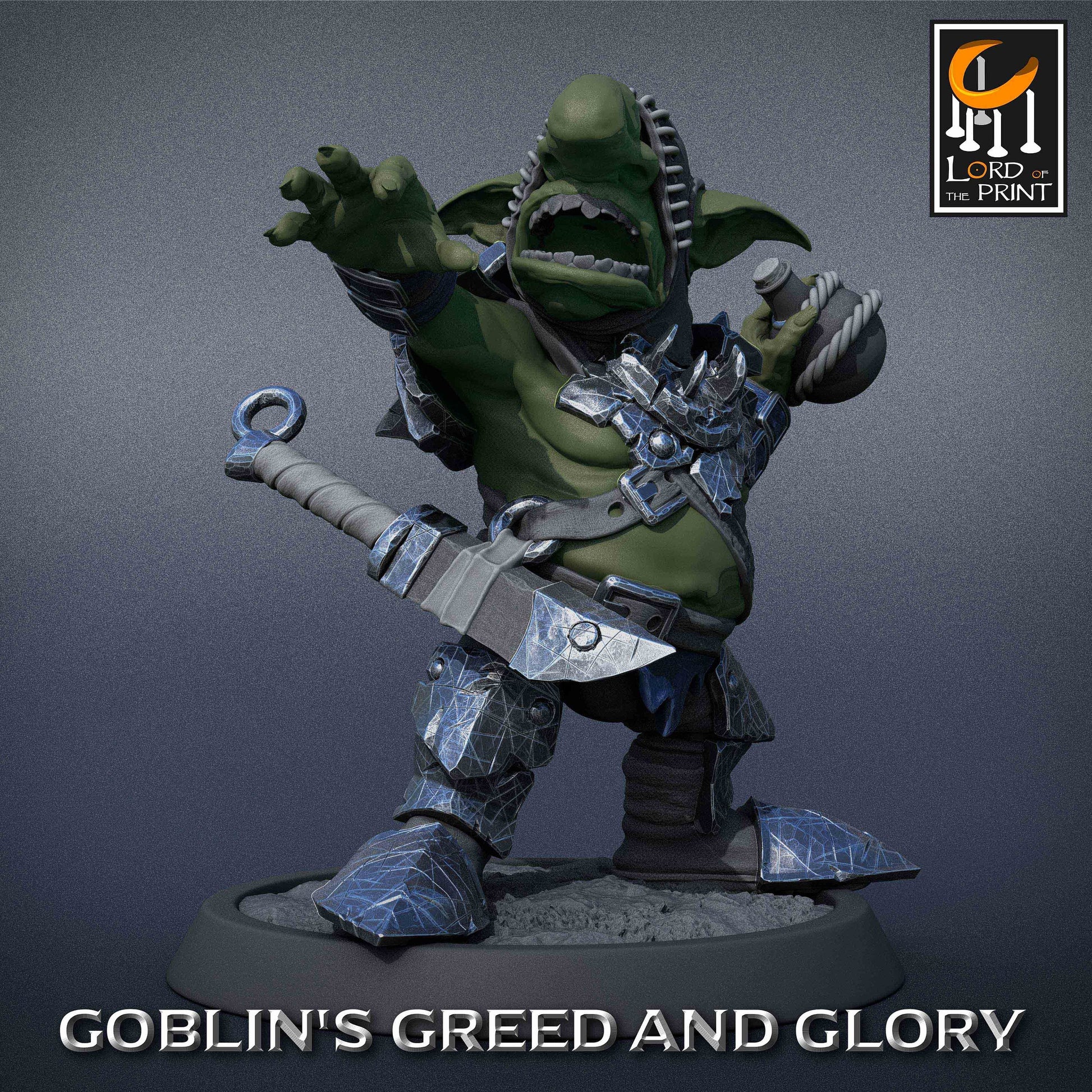 Goblin Alchemist - Lord of the Print Miniature | Dungeons & Dragons | Pathfinder | Tabletop