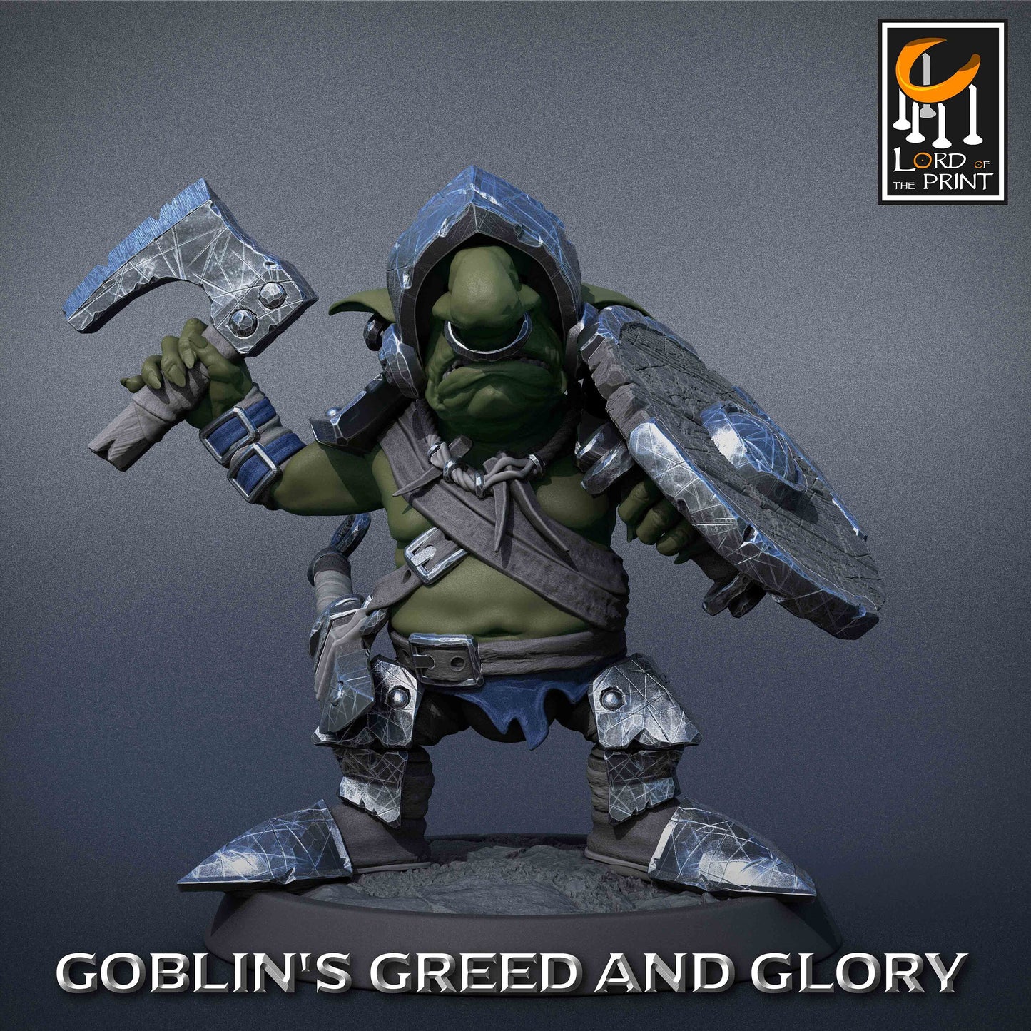 Goblin Warrior - Lord of the Print Miniature | Dungeons & Dragons | Pathfinder | Tabletop