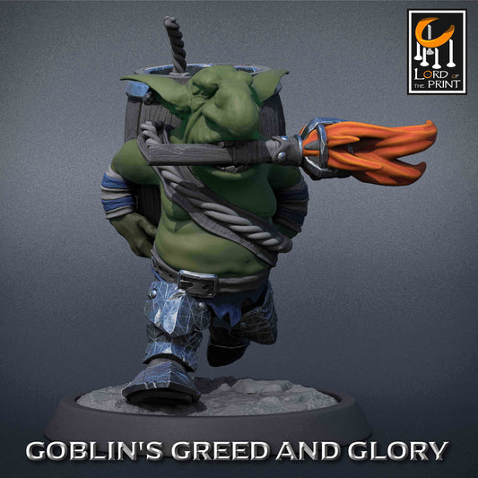 Goblin Sapper - Lord of the Print Miniature | Dungeons & Dragons | Pathfinder | Tabletop