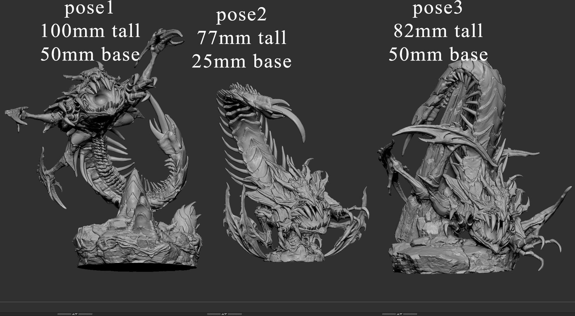 Crawler - Mini Monster Mayhem Printed Miniature | Dungeons & Dragons | Pathfinder | Tabletop