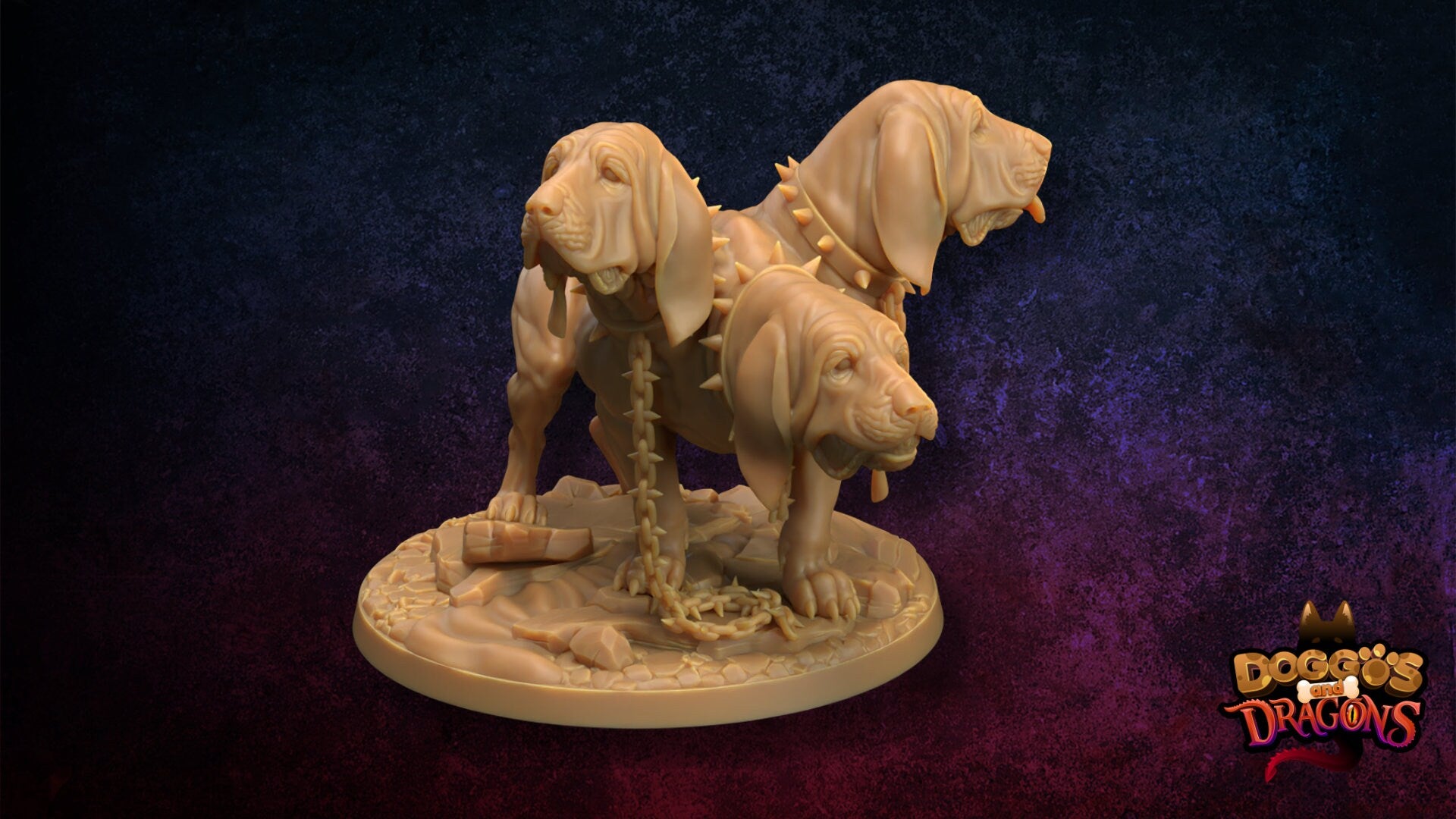 Modular Cerberus - The Dragon Trapper's Lodge Printed Miniature | Dungeons & Dragons | Pathfinder | Tabletop