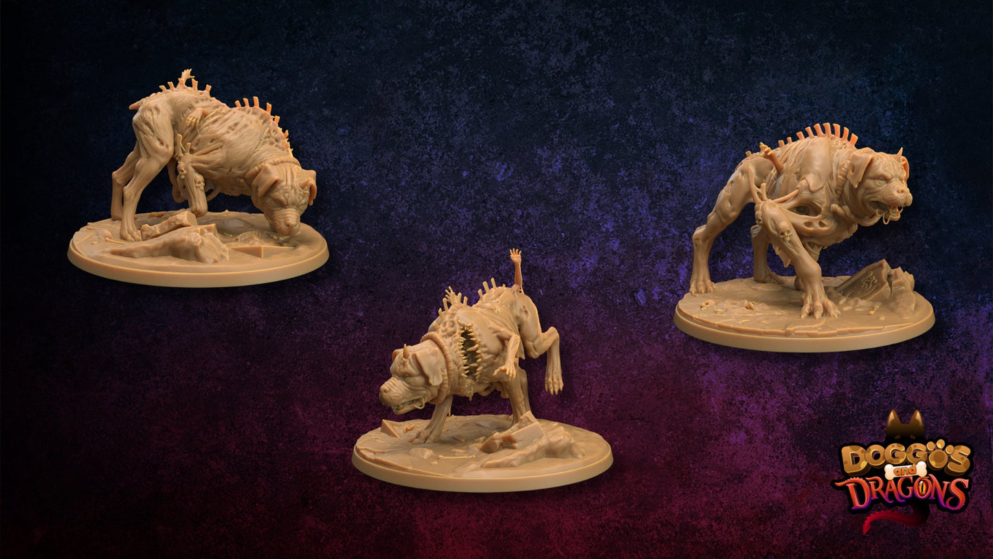 Rot Weilers - The Dragon Trapper's Lodge Printed Miniature | Dungeons & Dragons | Pathfinder | Tabletop