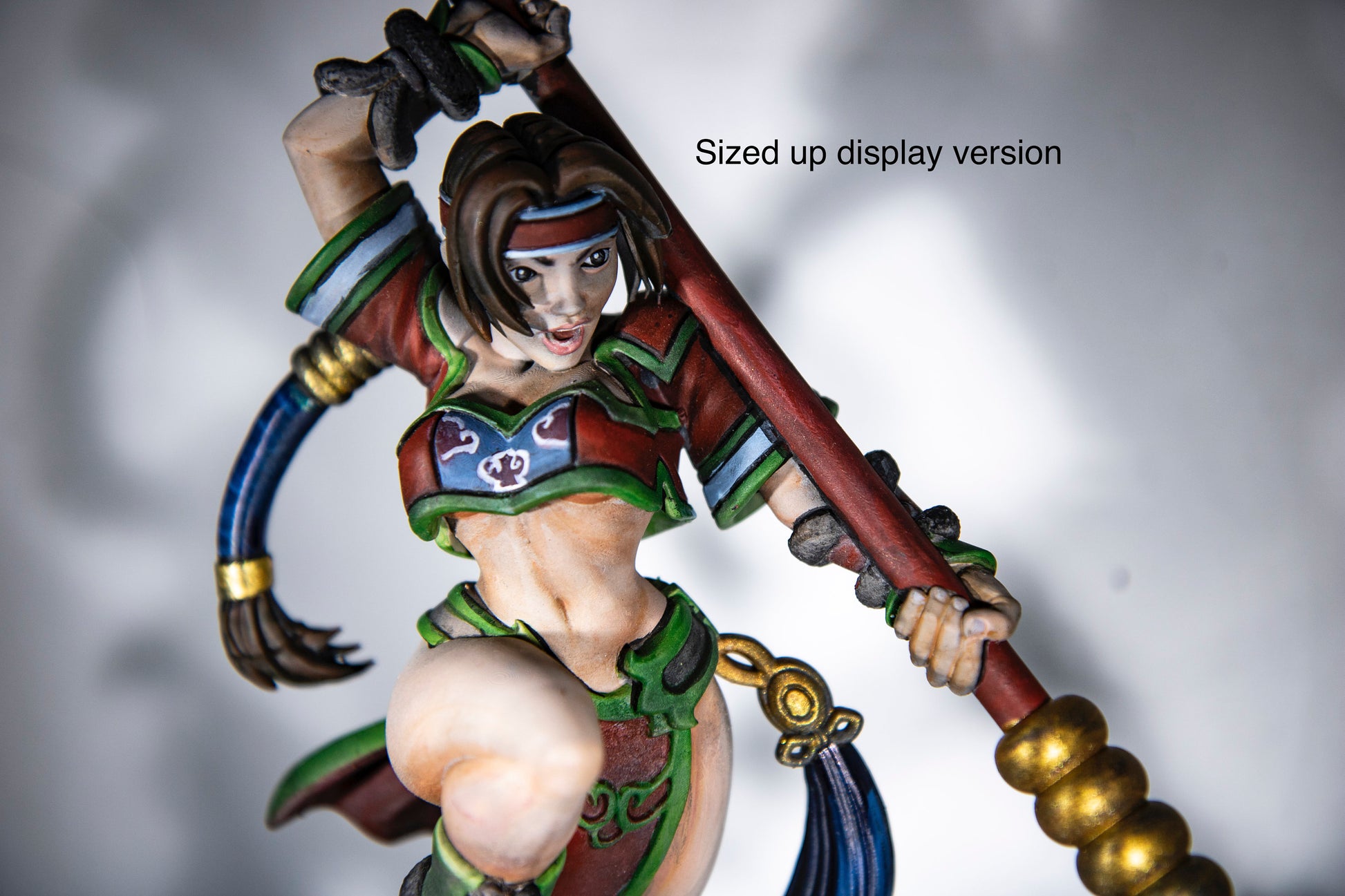 Nami Sung, Glaive Fighter - RN Estudio Printed Miniature | Dungeons & Dragons | Pathfinder | Tabletop