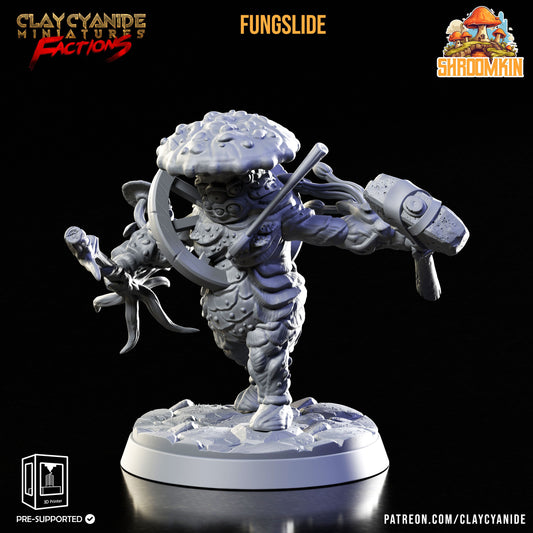 Fungslide - Clay Cyanide Printed Miniature | Dungeons & Dragons | Pathfinder | Tabletop