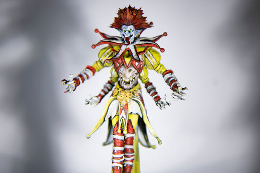 The Grinning God, Circus Clown Painted Model - Archvillain Games Printed Miniatures | Dungeons & Dragons | Pathfinder | Tabletop