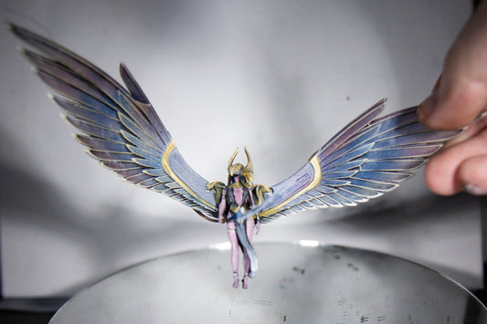 Horus Valkyrie Painted Model - Lord of the Print Miniature | Dungeons & Dragons | Pathfinder | Tabletop