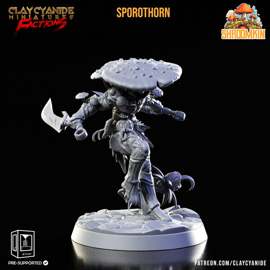 Sporothorn - Clay Cyanide Printed Miniature | Dungeons & Dragons | Pathfinder | Tabletop